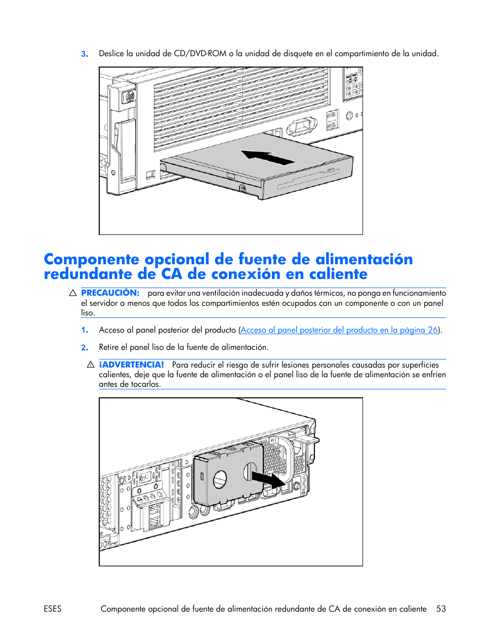 HP Servidor HP ProLiant DL380 G5 User Manual | Page 61 / 137