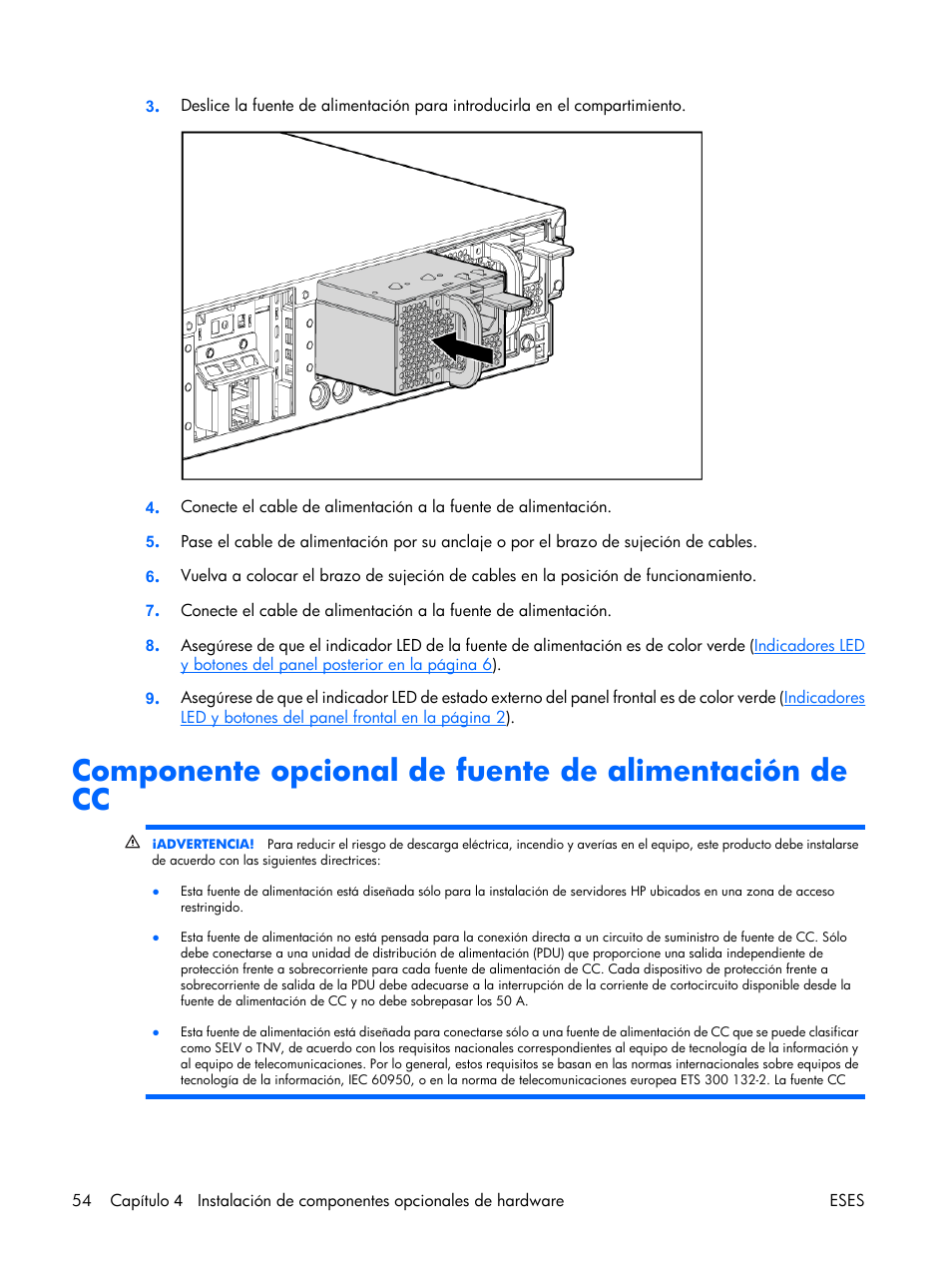 HP Servidor HP ProLiant DL380 G5 User Manual | Page 62 / 137