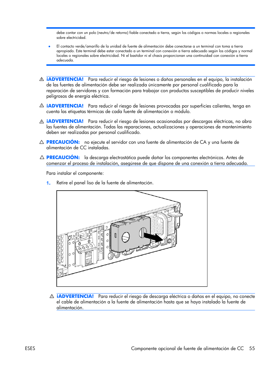 HP Servidor HP ProLiant DL380 G5 User Manual | Page 63 / 137