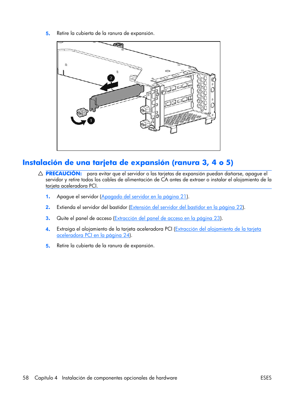 HP Servidor HP ProLiant DL380 G5 User Manual | Page 66 / 137