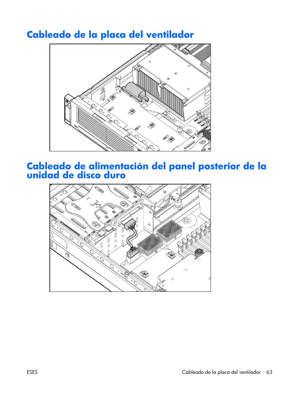 Cableado de la placa del ventilador | HP Servidor HP ProLiant DL380 G5 User Manual | Page 71 / 137