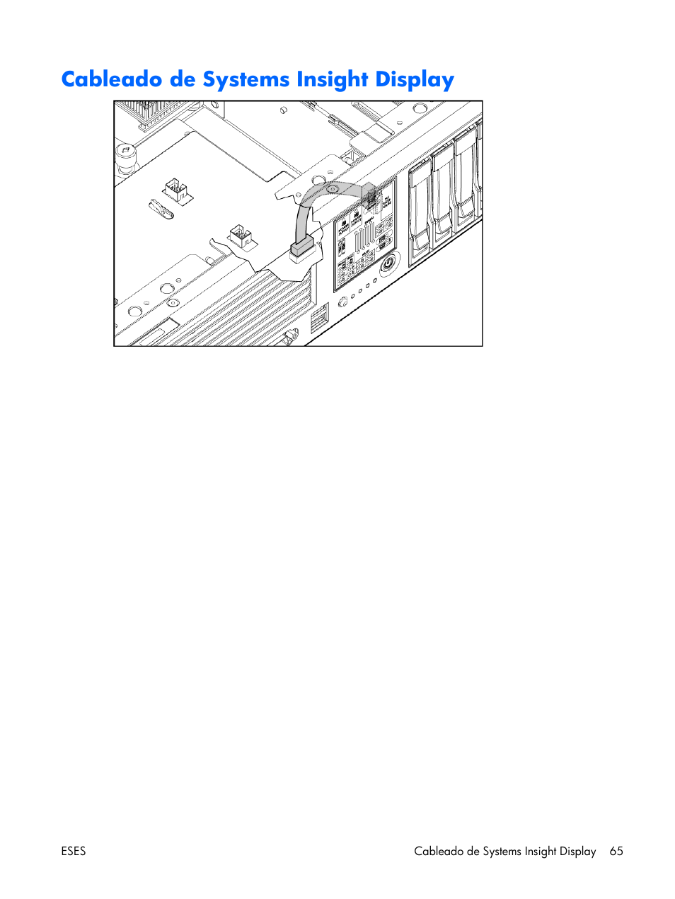 Cableado de systems insight display | HP Servidor HP ProLiant DL380 G5 User Manual | Page 73 / 137