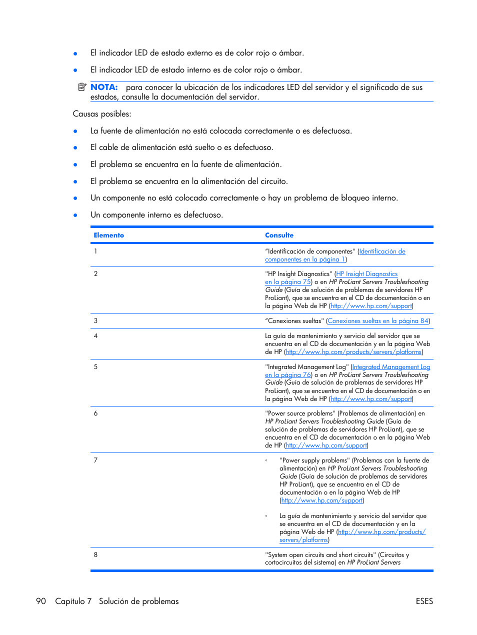 HP Servidor HP ProLiant DL380 G5 User Manual | Page 98 / 137