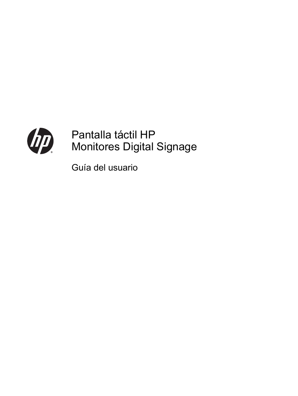 HP Pantalla LED interactiva de 41.92 pulgadas HP LD4245tm Digital Signage User Manual | 117 pages