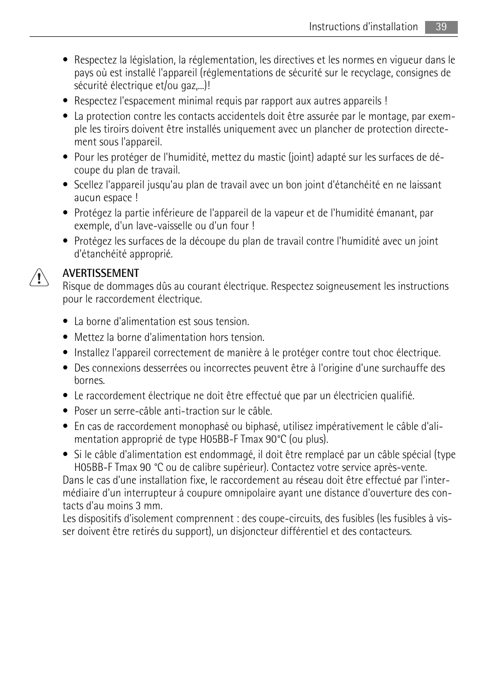 AEG HK764403XB User Manual | Page 39 / 72