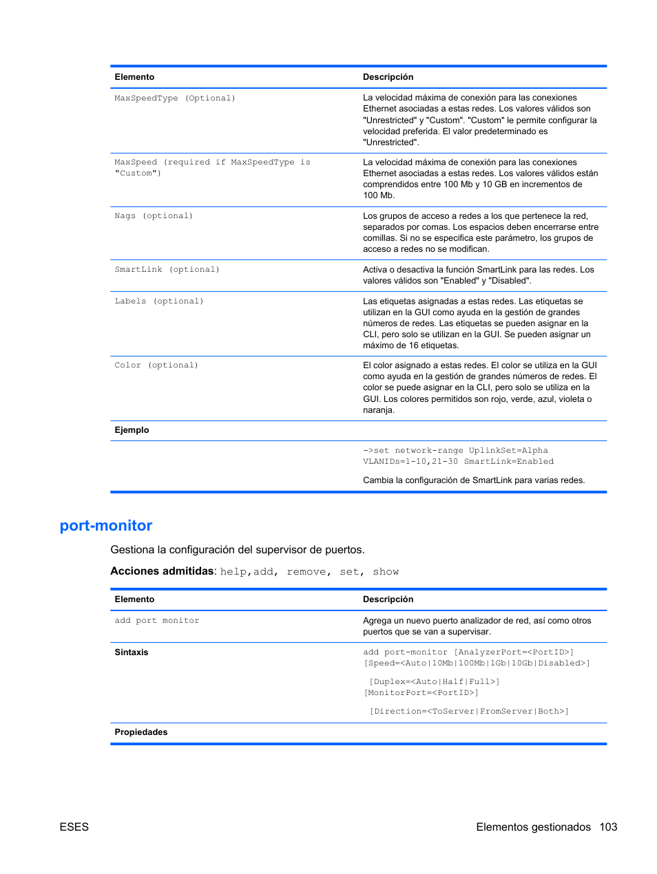 Port-monitor | HP Módulo de conexión virtual HP FlexFabric de 10 Gb24 puertos para BladeSystem clase-c User Manual | Page 110 / 266