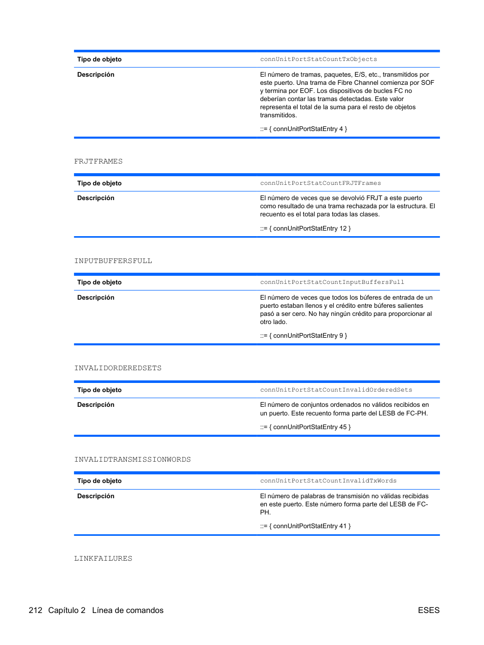 HP Módulo de conexión virtual HP FlexFabric de 10 Gb24 puertos para BladeSystem clase-c User Manual | Page 219 / 266