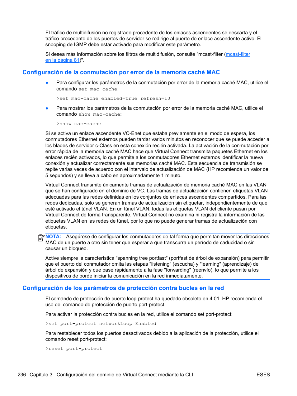 HP Módulo de conexión virtual HP FlexFabric de 10 Gb24 puertos para BladeSystem clase-c User Manual | Page 243 / 266