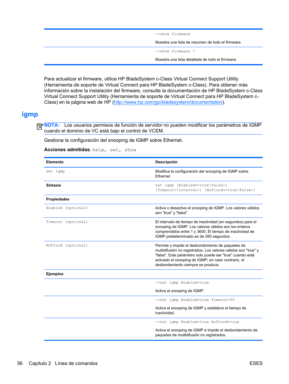 Igmp | HP Módulo de conexión virtual HP FlexFabric de 10 Gb24 puertos para BladeSystem clase-c User Manual | Page 63 / 266