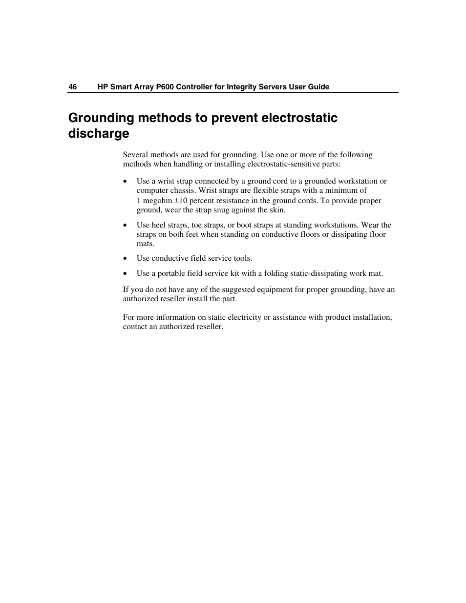 HP Integrity rx4640 Server User Manual | Page 46 / 58