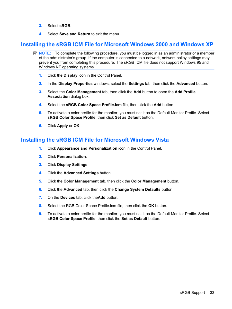 HP L1910 19-inch LCD Monitor User Manual | Page 41 / 63