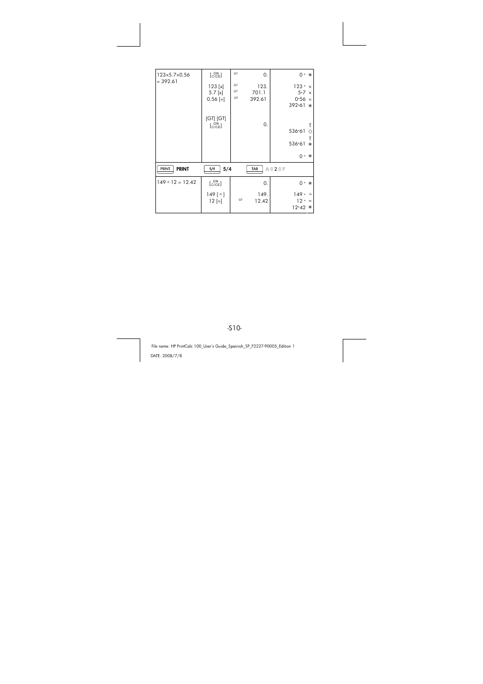 HP PrintCalc 100 User Manual | Page 11 / 33