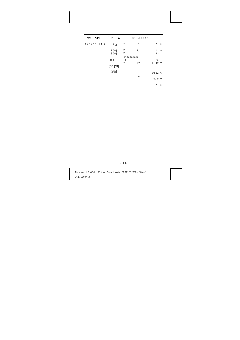 HP PrintCalc 100 User Manual | Page 12 / 33