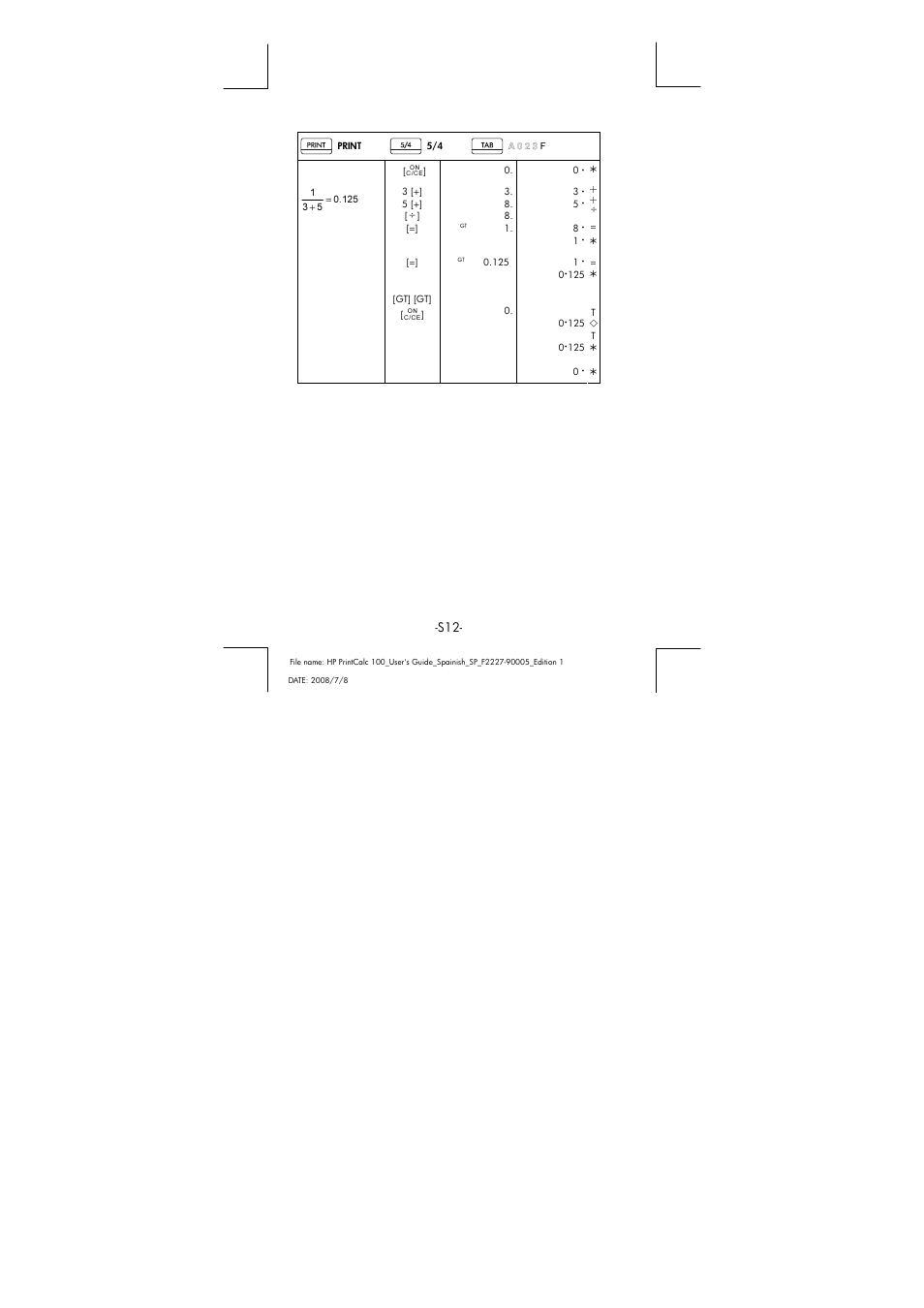 HP PrintCalc 100 User Manual | Page 13 / 33