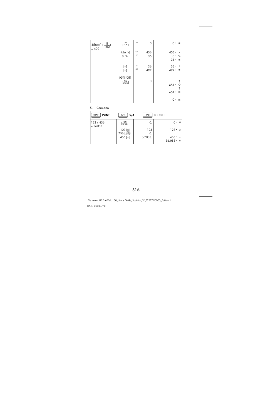 HP PrintCalc 100 User Manual | Page 17 / 33