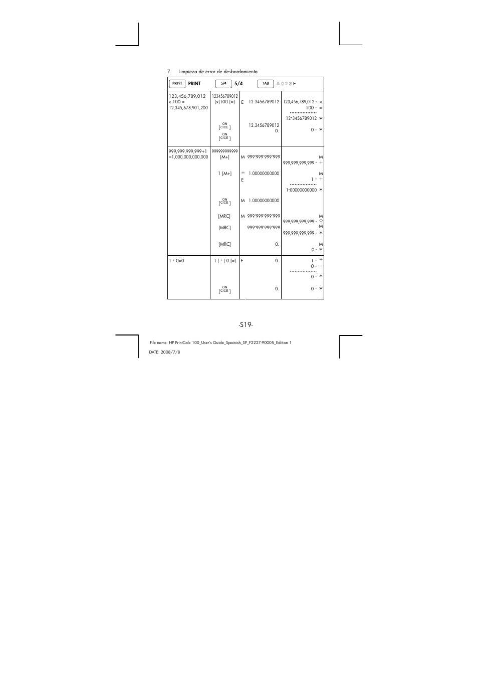 HP PrintCalc 100 User Manual | Page 20 / 33