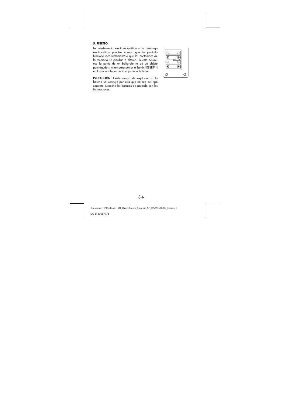 HP PrintCalc 100 User Manual | Page 5 / 33