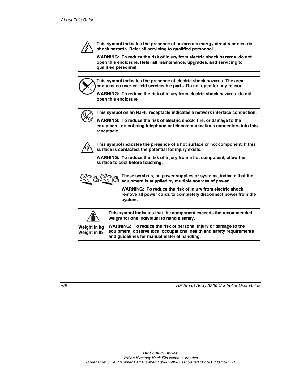 HP Integrity rx4640 Server User Manual | Page 8 / 107