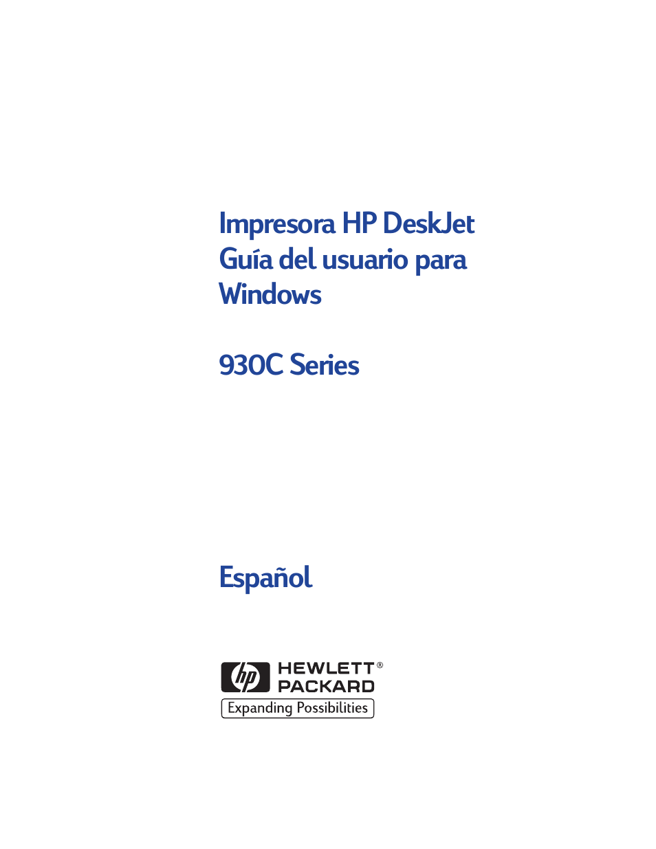 HP Impresora HP Deskjet 932c User Manual | 75 pages
