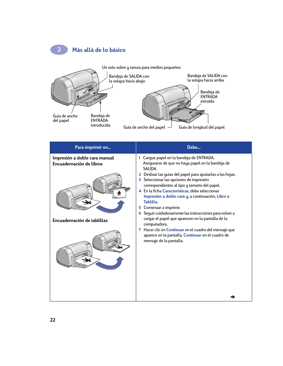 Más allá de lo básico | HP Impresora HP Deskjet 932c User Manual | Page 28 / 75