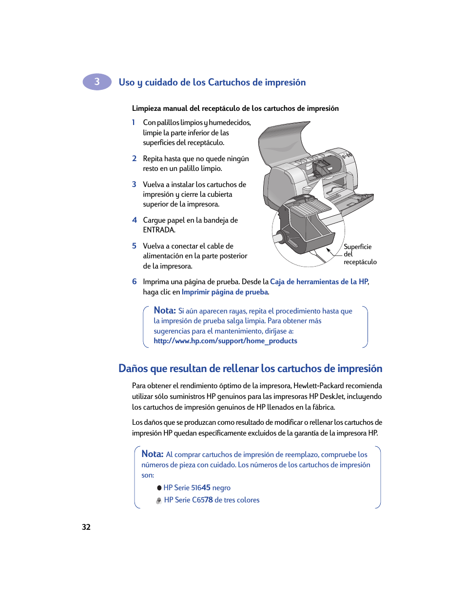 HP Impresora HP Deskjet 932c User Manual | Page 38 / 75