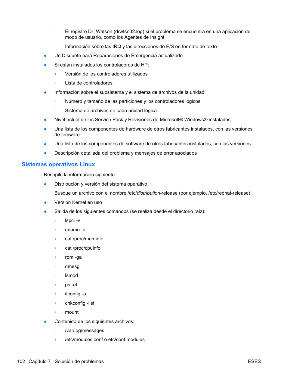 Sistemas operativos linux | HP Servidor HP ProLiant DL120 G6 User Manual | Page 111 / 133