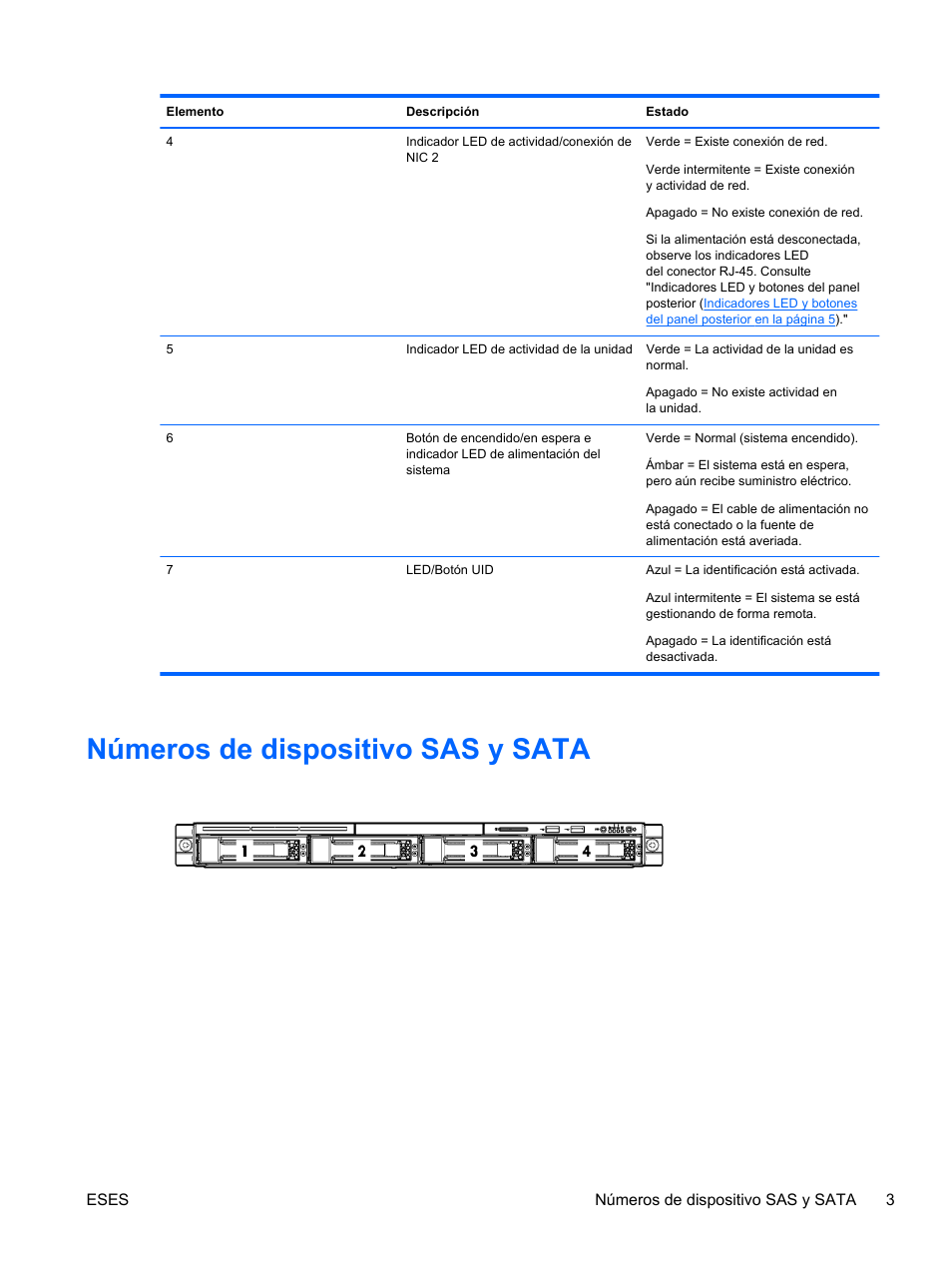 Números de dispositivo sas y sata | HP Servidor HP ProLiant DL120 G6 User Manual | Page 12 / 133