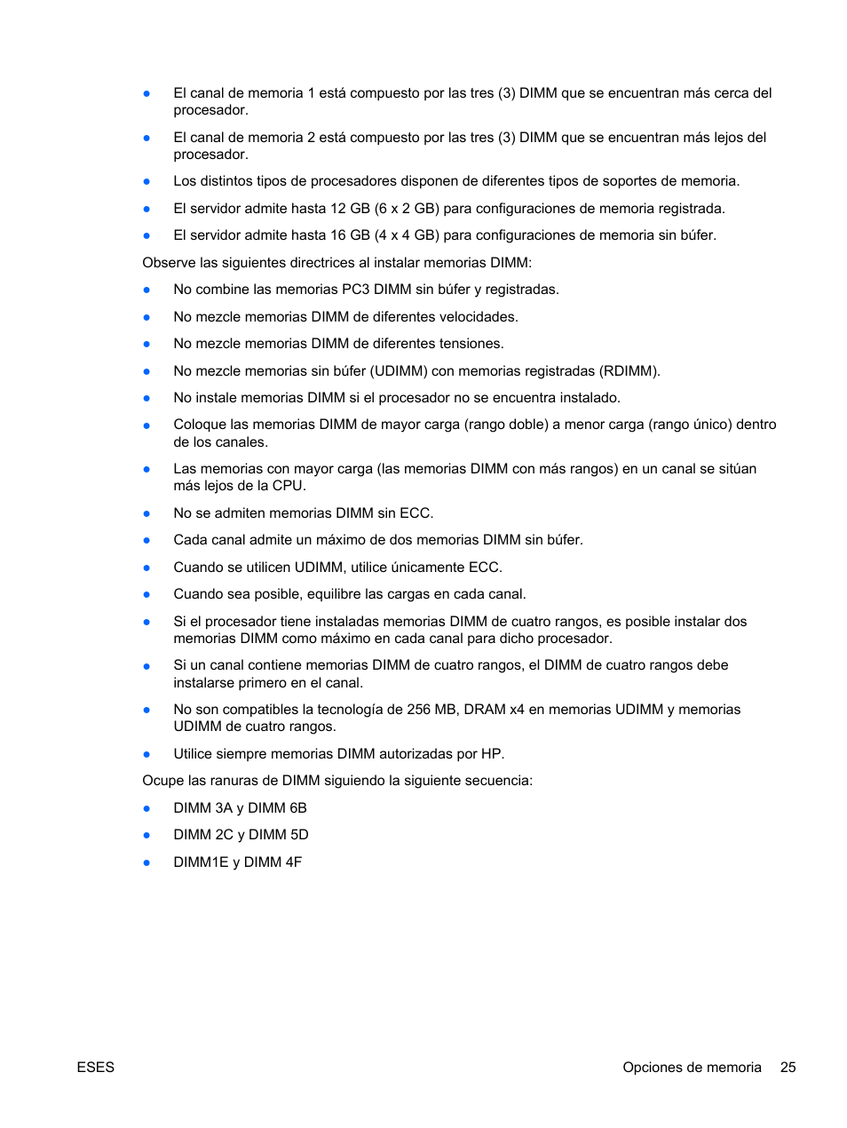 HP Servidor HP ProLiant DL120 G6 User Manual | Page 34 / 133