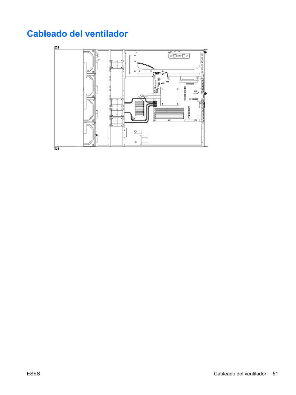 Cableado del ventilador | HP Servidor HP ProLiant DL120 G6 User Manual | Page 60 / 133