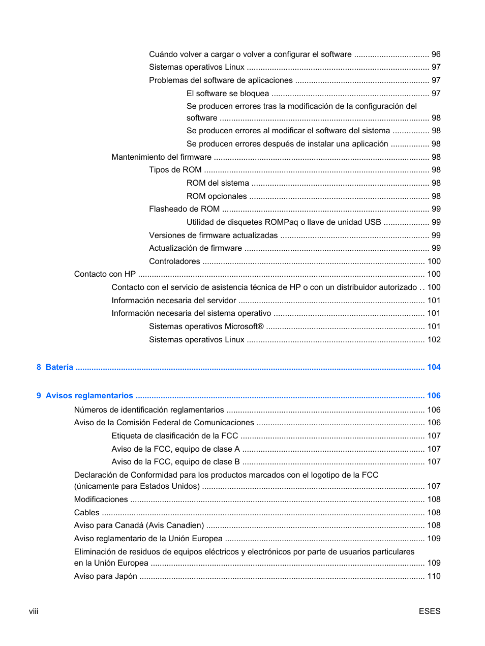 HP Servidor HP ProLiant DL120 G6 User Manual | Page 8 / 133