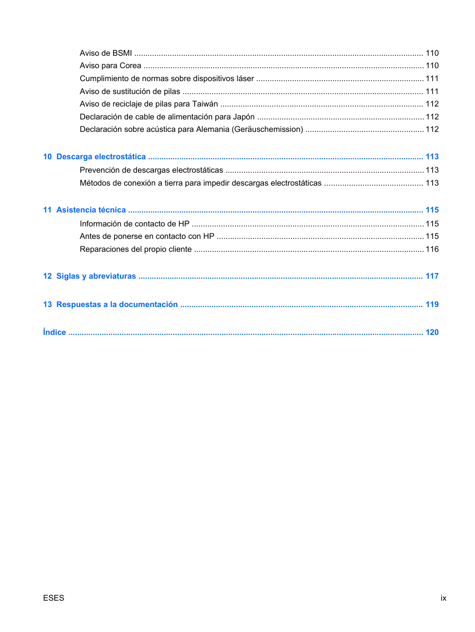 HP Servidor HP ProLiant DL120 G6 User Manual | Page 9 / 133