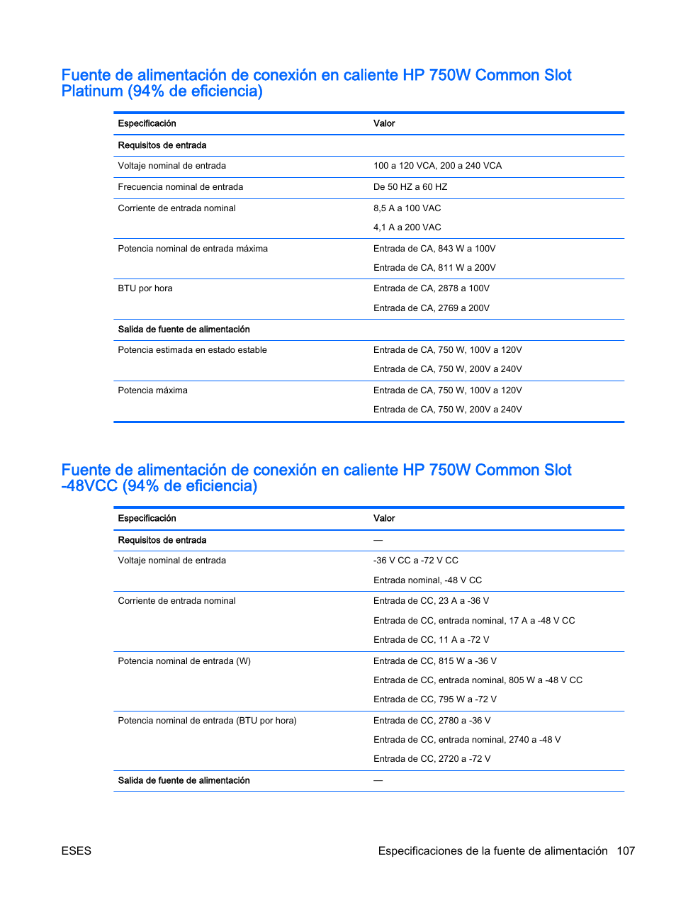 HP Servidor HP ProLiant DL360p Gen8 User Manual | Page 114 / 129