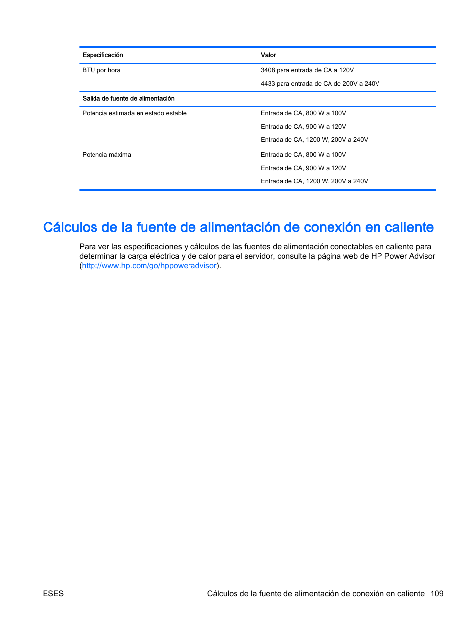 HP Servidor HP ProLiant DL360p Gen8 User Manual | Page 116 / 129