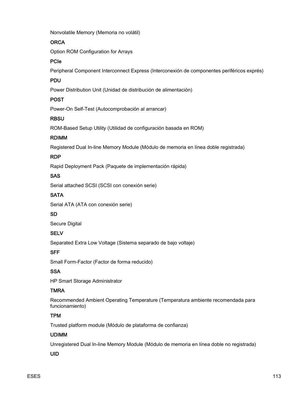 HP Servidor HP ProLiant DL360p Gen8 User Manual | Page 120 / 129