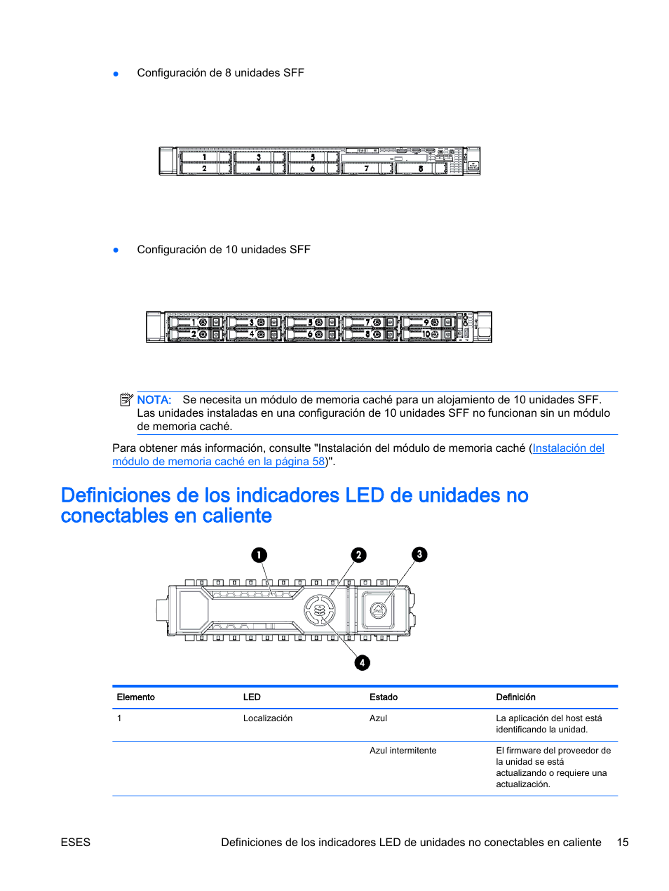 HP Servidor HP ProLiant DL360p Gen8 User Manual | Page 22 / 129
