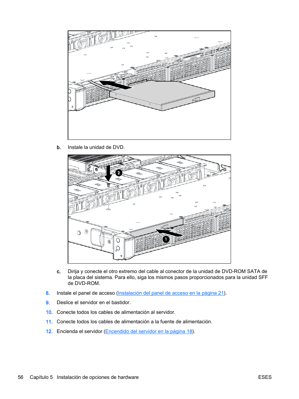 HP Servidor HP ProLiant DL360p Gen8 User Manual | Page 63 / 129