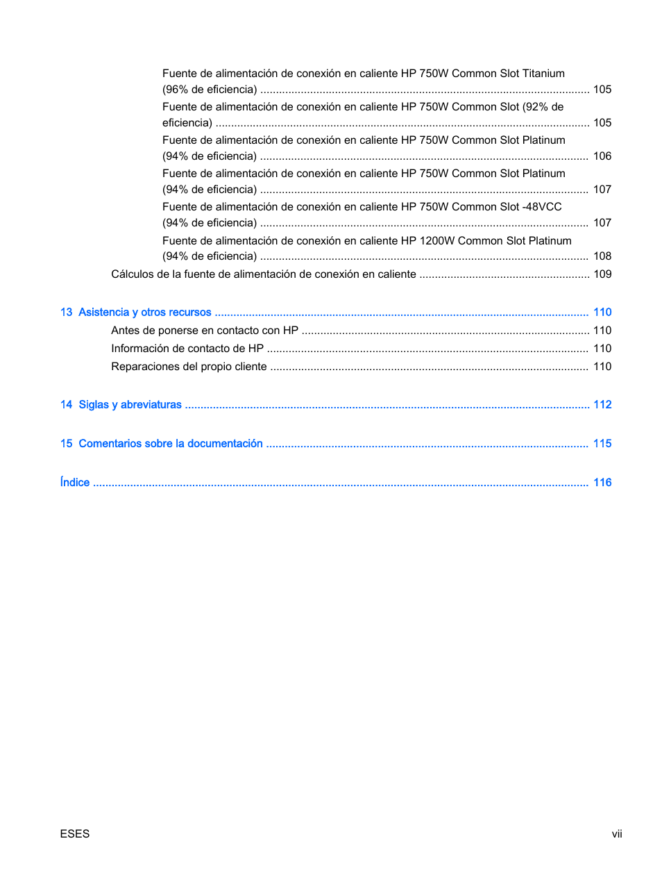 HP Servidor HP ProLiant DL360p Gen8 User Manual | Page 7 / 129