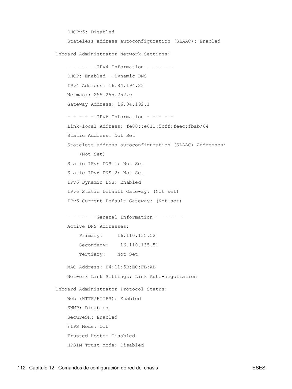 HP Onboard Administrator User Manual | Page 125 / 266