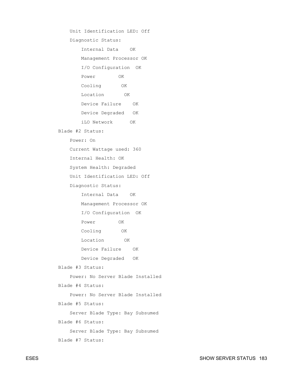 HP Onboard Administrator User Manual | Page 196 / 266