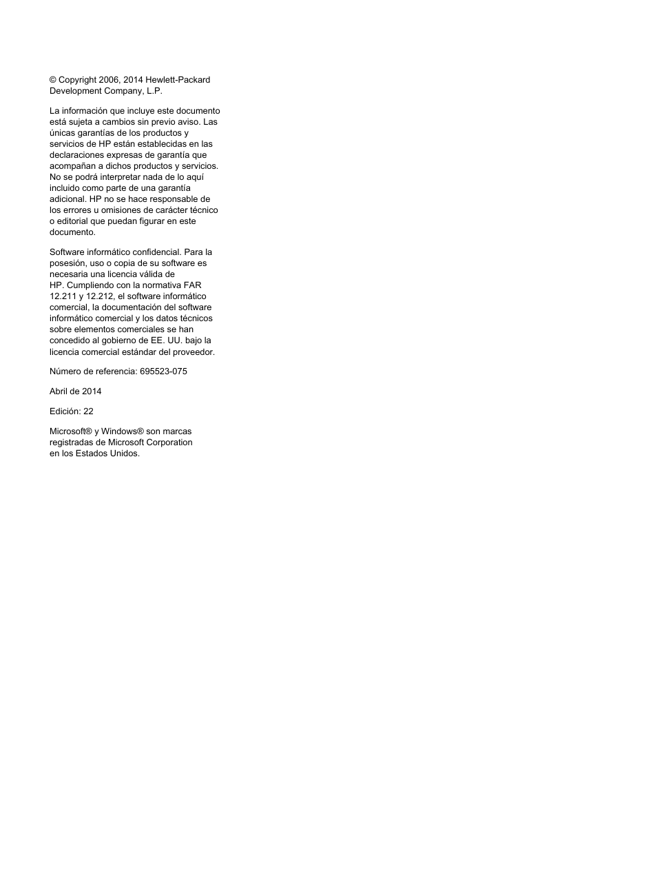 Aviso | HP Onboard Administrator User Manual | Page 2 / 266