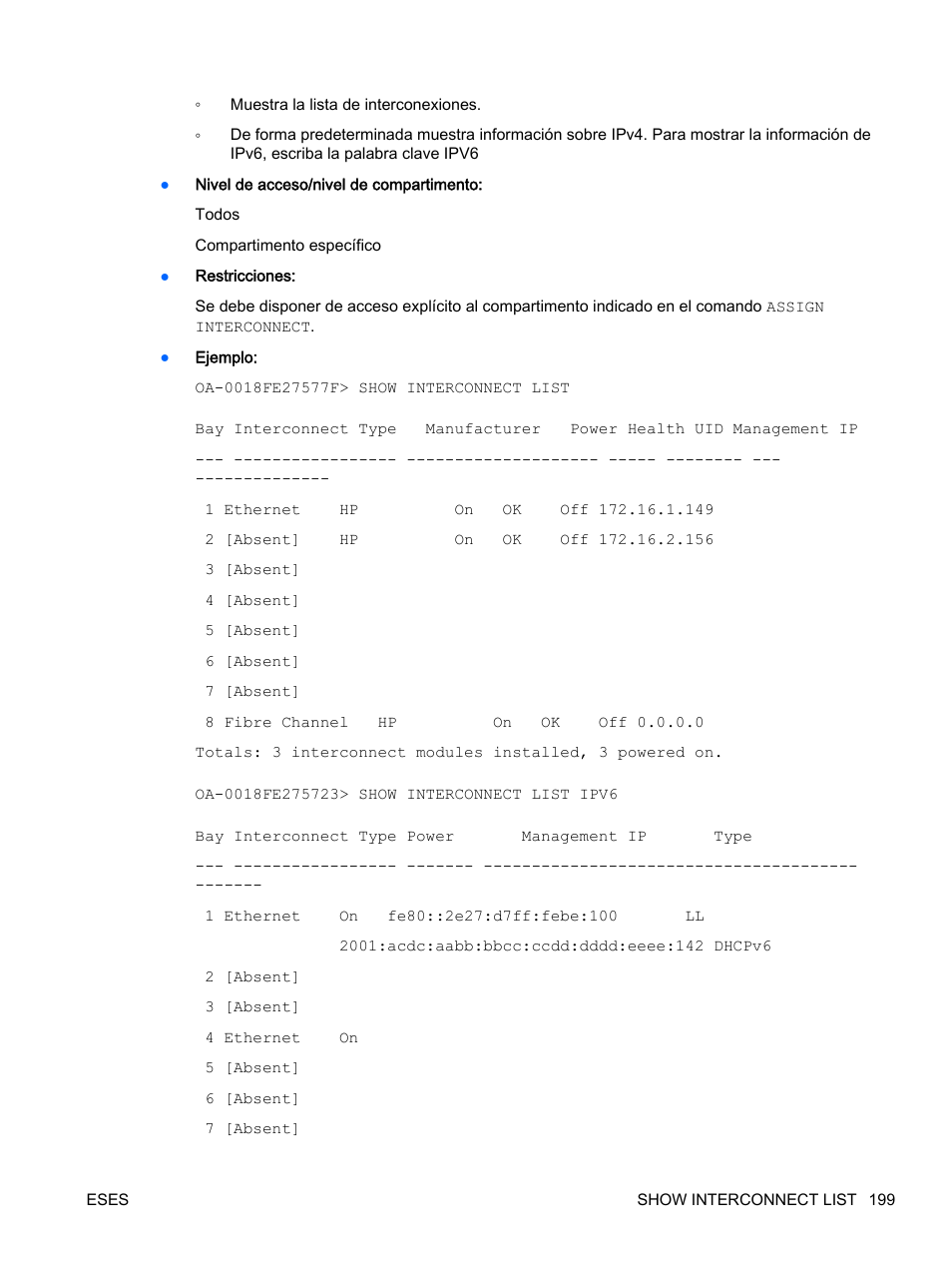 HP Onboard Administrator User Manual | Page 212 / 266