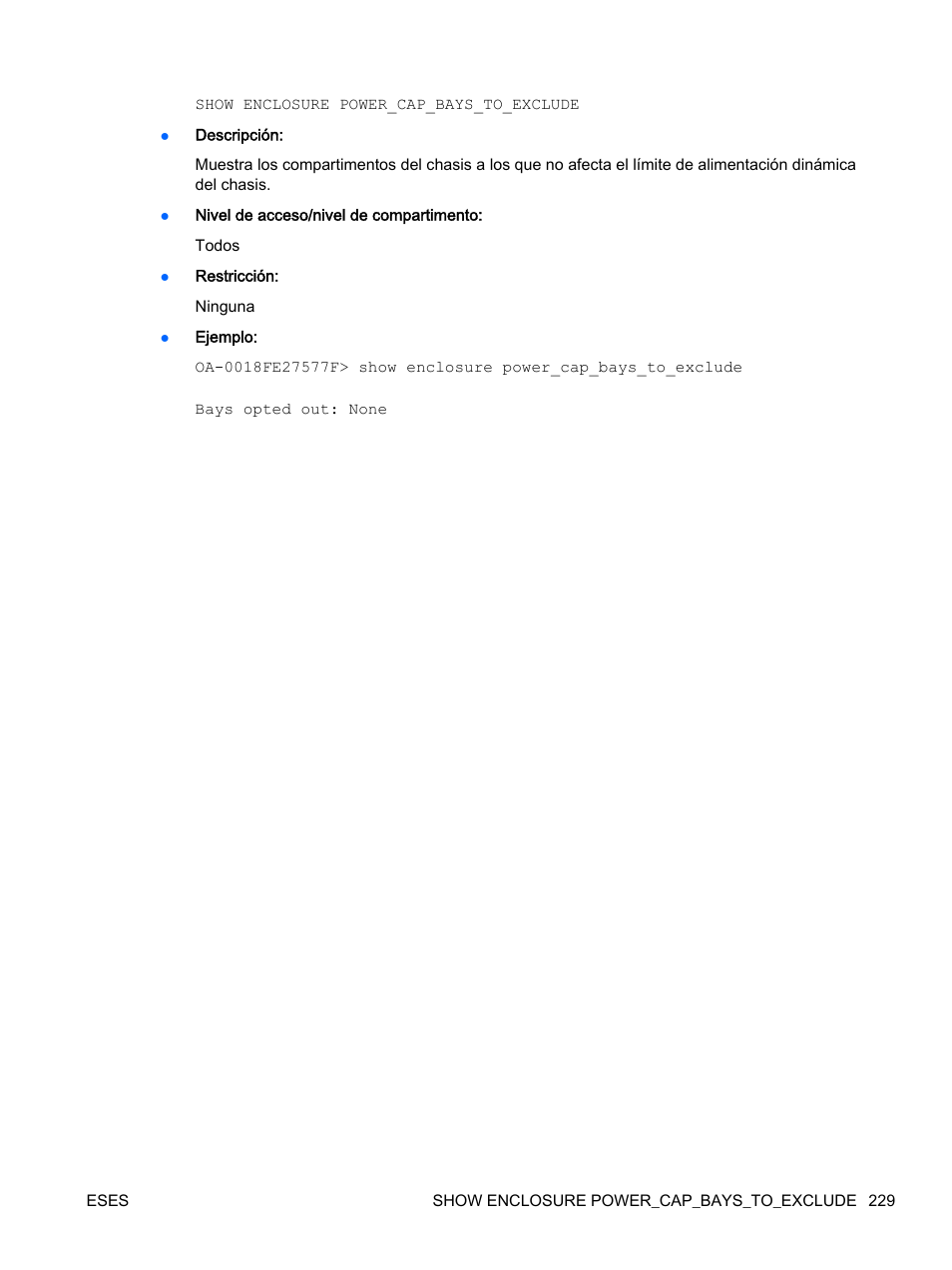 HP Onboard Administrator User Manual | Page 242 / 266