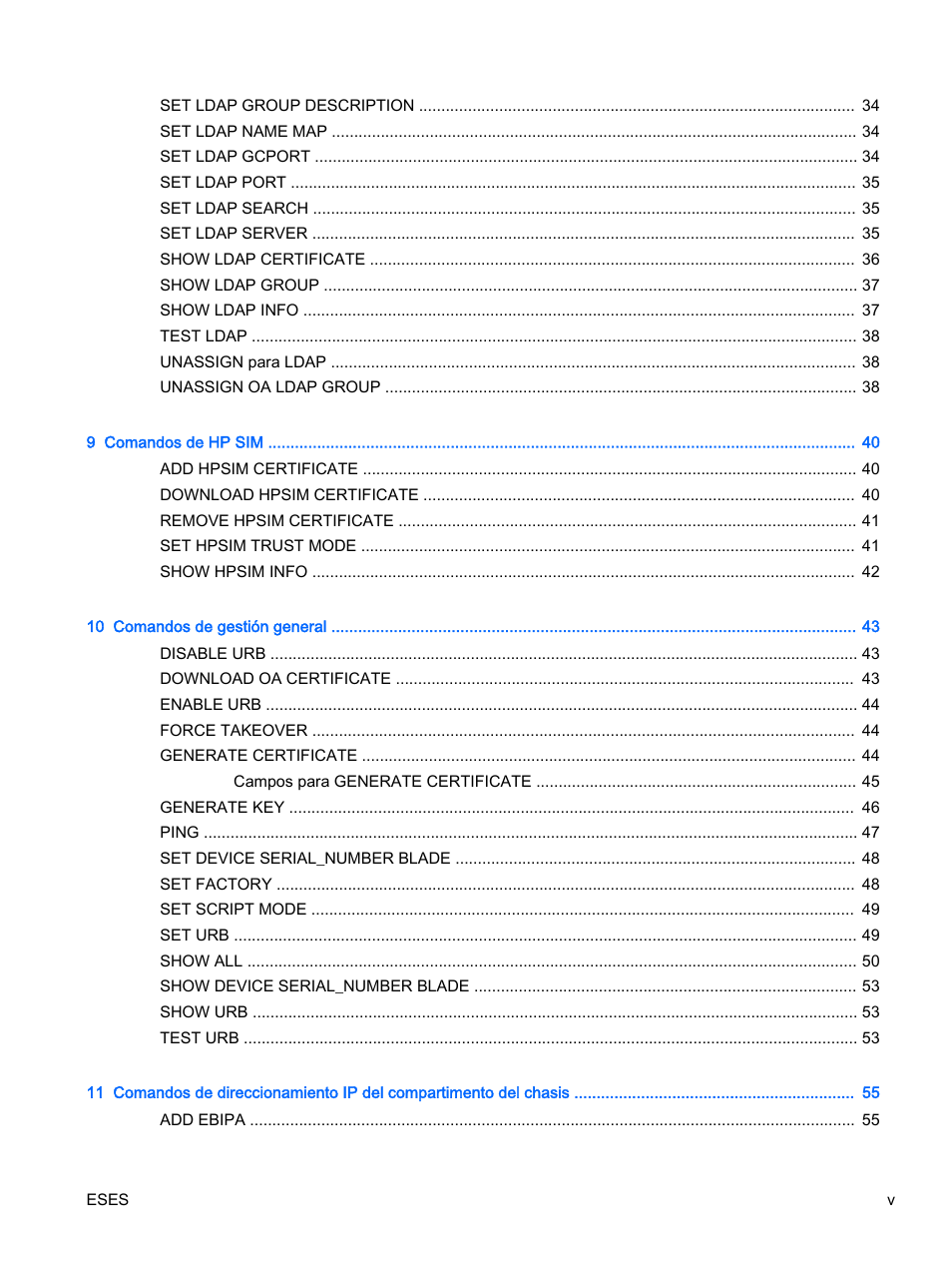 HP Onboard Administrator User Manual | Page 5 / 266