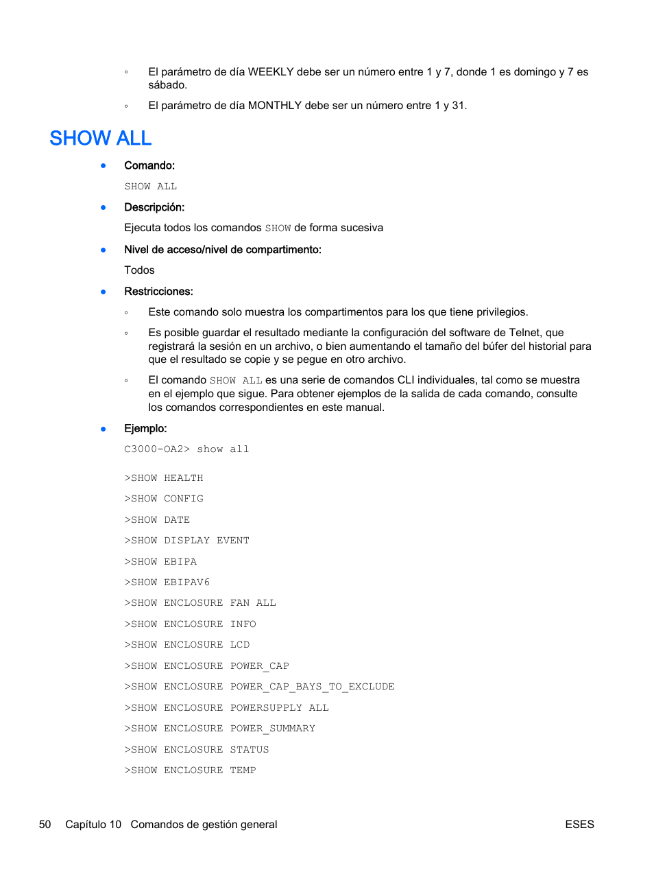 Show all | HP Onboard Administrator User Manual | Page 63 / 266