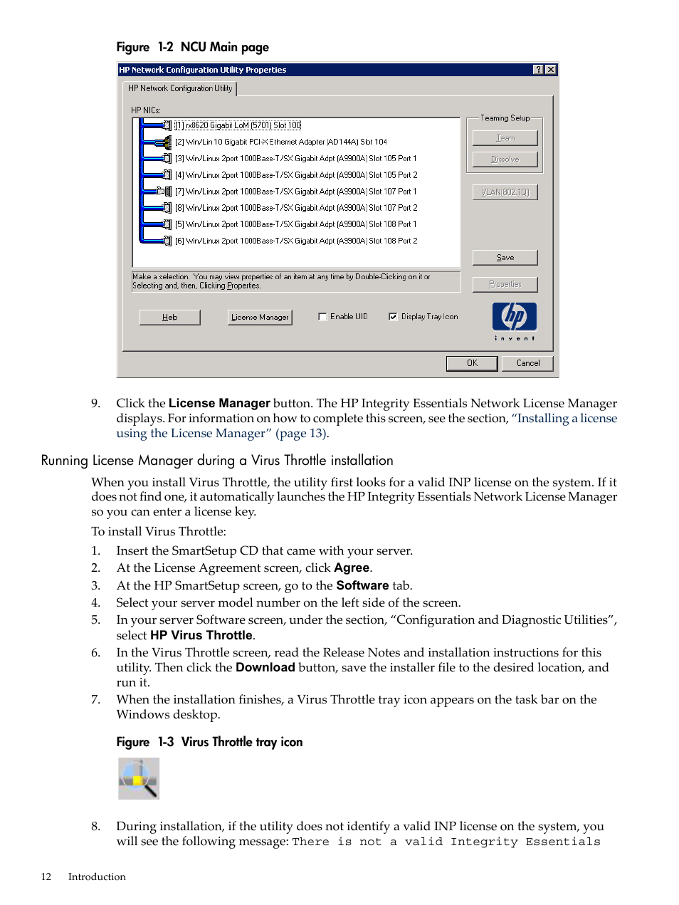 Virus throttle tray icon | HP Integrity rx4640 Server User Manual | Page 12 / 53