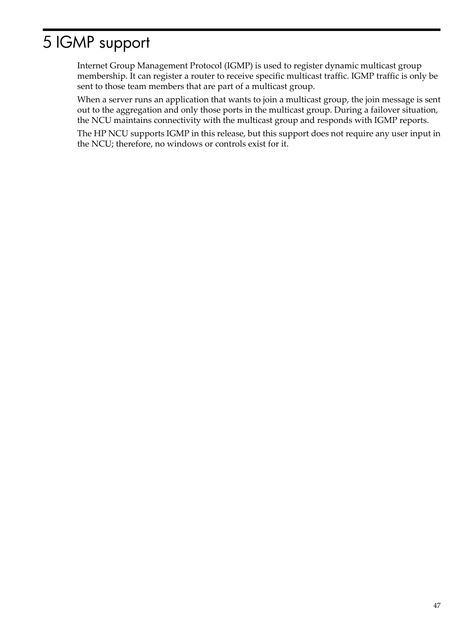 5 igmp support | HP Integrity rx4640 Server User Manual | Page 47 / 53