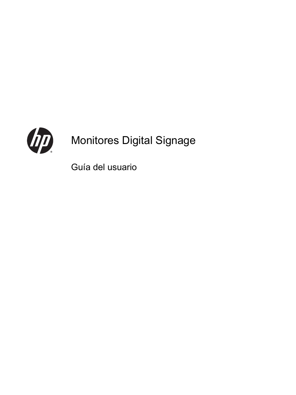 HP Pantalla LED de 55 pulgadas HP LD5535 Digital Signage User Manual | 111 pages