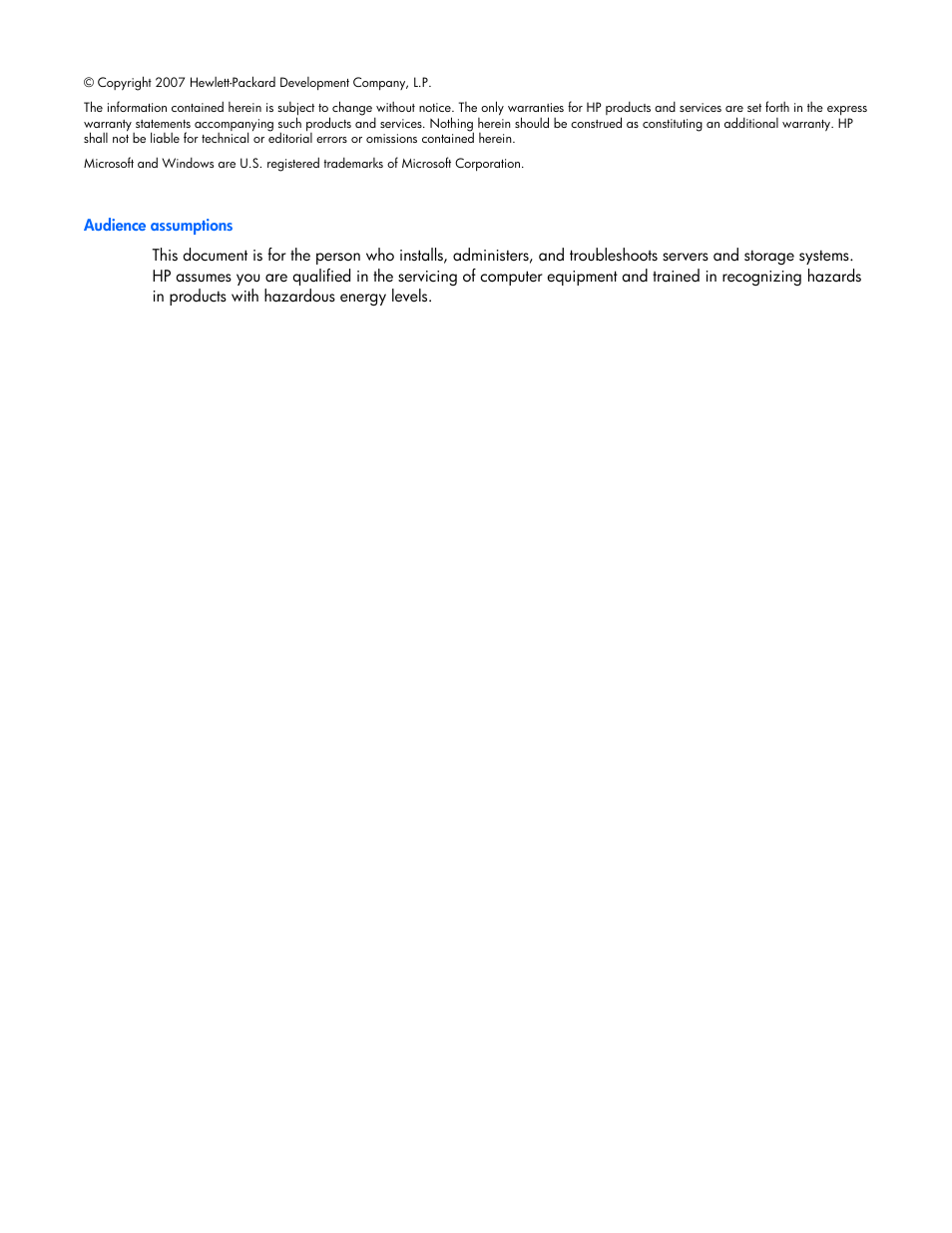Notice | HP Integrity rx4640 Server User Manual | Page 2 / 33