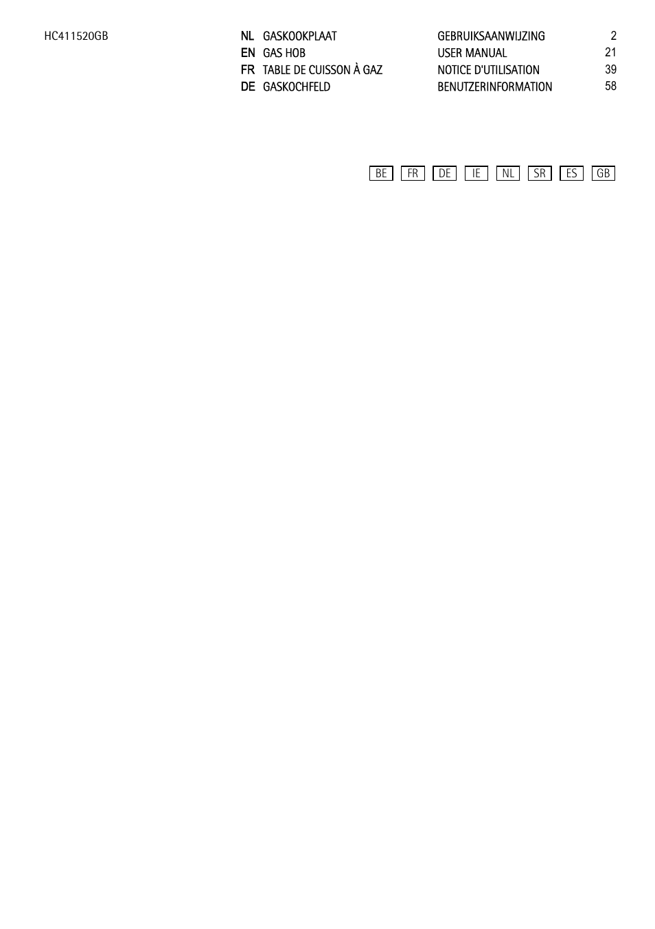 AEG HC411520GB User Manual | 80 pages