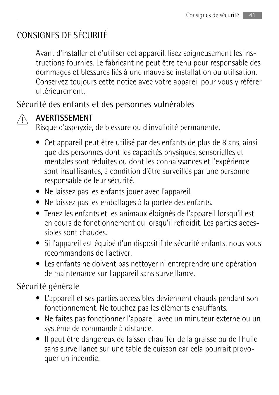 AEG HC411520GB User Manual | Page 41 / 80